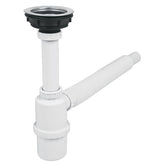 Sifon para fregadero 1 1/2" tipo bote con boquilla de polipropileno foet